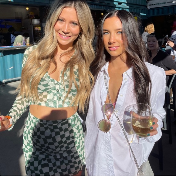 Patterned Two Piece Mesh Set - Picture 2 of 8